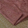 Sanskriti Vintage Sarees Red/Green Bandhani Pure Silk Printed Sari Craft Fabric