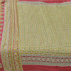 Sanskriti Vintage Sarees Indian Multi Pure Silk Printed Sari 5yd Craft Fabric