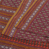 Sanskriti Vintage Sarees Indian Purple Pure Silk Printed Sari 5yd Craft Fabric