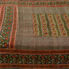 Sanskriti Vintage Sarees Dark Red 100% Pure Silk Printed Sari 5yd Craft Fabric