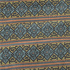 Sanskriti Vintage Sarees From India Blue Pure Silk Printed Sari 6yd Craft Fabric