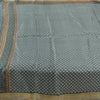 Sanskriti Vintage Sarees From India Blue Pure Silk Printed Sari 6yd Craft Fabric