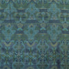 Sanskriti Vintage Sarees From India Blue Pure Silk Printed Sari 6yd Craft Fabric