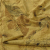 Sanskriti Vintage Sarees Mustard Indian Pure Silk Printed Sari 6yd Craft Fabric