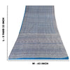 Sanskriti Vintage Sarees Blue Indian Blend Silk Printed Sari 5yd Craft Fabric