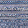 Sanskriti Vintage Sarees Blue Indian Blend Silk Printed Sari 5yd Craft Fabric