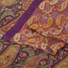 Sanskriti Vintage Sarees Multi Pure Silk Printed Sari 5yd Paisley Craft Fabric