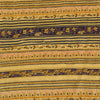 Sanskriti Vintage Sarees PaleYellow 100% Pure Silk Printed Sari 6yd Craft Fabric