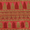 Sanskriti Vintage Sarees Red Indian Pure Silk Printed Sari 5yd Craft Fabric