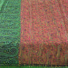 Sanskriti Vintage Sarees From India Pink Pure Silk Printed Sari 5yd Craft Fabric