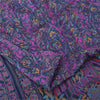 Sanskriti Vintage Sarees Purple 100% Pure Silk Printed Sari 5yd SoftCraft Fabric