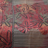 Sanskriti Vintage Sarees Red/Green 100% Pure Silk Printed Sari 5yd Craft Fabric