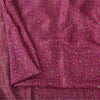 Sanskriti Vintage Sarees Purple Woven Border Pure Silk Printed Sari 5yd Fabric