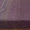 Sanskriti Vintage Sarees Purple Zari Border Pure Silk Print Sari 6ydCraft Fabric