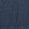 Sanskriti Vintage Sarees From India Blue Pure Silk Printed Sari 5yd Craft Fabric