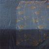 Sanskriti Vintage Sarees From India Blue Pure Silk Printed Sari 5yd Craft Fabric