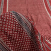 Sanskriti Vintage Sarees Red Indian Pure Silk Printed Sari 5yd Craft Fabric