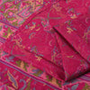 Sanskriti Vintage Sarees Hot Pink Indian Pure Silk Printed Sari 5yd Craft Fabric