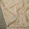 Sanskriti Vintage Sarees Indian Cream Pure Silk Printed Sari 6yd Craft Fabric