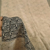 Sanskriti Vintage Sarees Indian Cream Pure Silk Printed Sari 6yd Craft Fabric