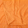 Sanskriti Vintage Sarees Indian Saffron Pure Silk Printed Sari 6yd Craft Fabric