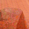 Sanskriti Vintage Sarees Blush Pink Pure Silk Printed Sari 6yd Craft Fabric