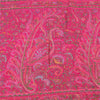 Sanskriti Vintage Sarees Hot Pink 100% Pure Silk Printed Sari 5+yd Craft Fabric