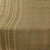 Sanskriti Vintage Sarees Indian Green Pure Silk Printed Sari 5+yd Craft Fabric