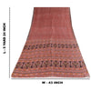 Sanskriti Vintage Sarees Red Indian Pure Silk Printed Sari 5+yd Craft Fabric