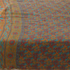 Sanskriti Vintage Sarees Multi Pure Silk Printed Sari 5+yd Craft Fabric