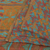 Sanskriti Vintage Sarees Multi Pure Silk Printed Sari 5+yd Craft Fabric