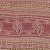 Sanskriti Vintage Sarees Pink Pure Chiffon Silk Printed Sari 6+yd Craft Fabric