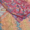 Sanskriti Vintage Sarees Indian Multi Pure Crepe Silk Printed Sari Craft Fabric