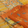 Sanskriti Vintage Sarees Indian Multi Pure Crepe Silk Printed Sari Craft Fabric