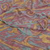 Sanskriti Vintage Sarees Mauve Pure Crepe Silk Abstract Print Sari Craft Fabric