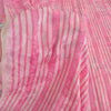 Sanskriti Vintage Sarees Pink Pure Crepe Silk Printed Sari 5yd Craft Fabric