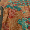 Sanskriti Vintage Sarees Multi Pure Crepe Silk Printed Sari 5yd Craft Fabric