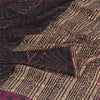 Sanskriti Vintage Sarees Multi Pure Crepe Silk Printed Sari 5yd Craft Fabric