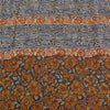 Sanskriti Vintage Sarees Blue 100% Pure Crepe Silk Printed Sari 5yd Craft Fabric