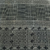 Sanskriti Vintage Sarees Black 100%Pure Crepe Silk Printed Sari 6yd Craft Fabric