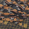 Sanskriti Vintage Sarees Black Pure Crepe Silk Printed Sari 5yd Craft Fabric