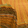 Sanskriti Vintage Sarees Multi Pure Crepe Silk Printed Sari 5yd Craft Fabric