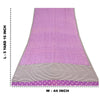 Sanskriti Vintage Sarees Purple Pure Crepe Silk Printed Sari 5yd Craft Fabric