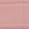 Sanskriti Vintage Sarees Pink Pure Crepe Block Printed Sari 6+yd Craft Fabric