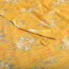 Sanskriti Vintage Sarees Yellow Pure Chiffon Silk Printed Sari Soft Craft Fabric