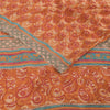 Sanskriti Vintage Sarees Multi Pure Georgette Silk Printed Sari 5yd Craft Fabric