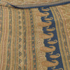 Sanskriti Vintage Sarees Brown Pure Georgette Silk Printed Sari Craft Fabric