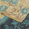 Sanskriti Vintage Sarees Multi Pure Georgette Silk Print Sari 5+yd Craft Fabric