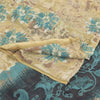 Sanskriti Vintage Sarees Multi Pure Georgette Silk Print Sari 5+yd Craft Fabric