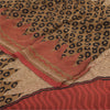 Sanskriti Vintage Sarees Multi Pure Georgette Silk Printed Sari 5yd Craft Fabric